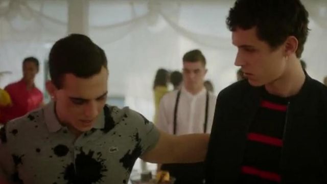 Lacoste polo worn by Christian (Miguel Herrán) in Elite S01E08