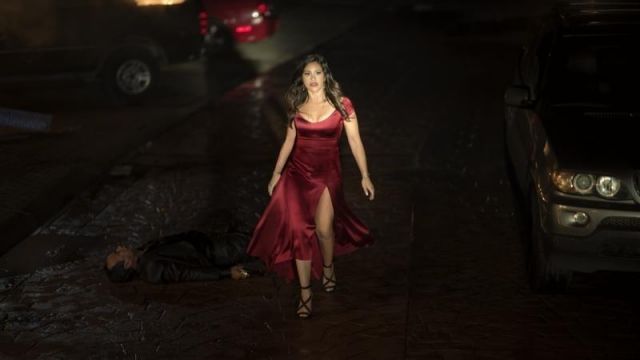 gina rodriguez red dress