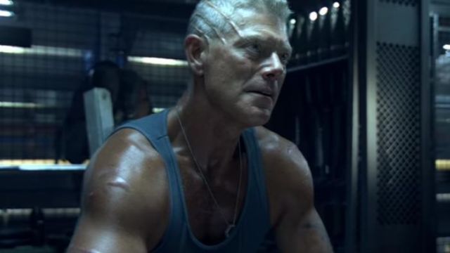 Dashing Blue tank worn by Colonel Miles Quaritch (Stephen Lang) as seen in Avatar
