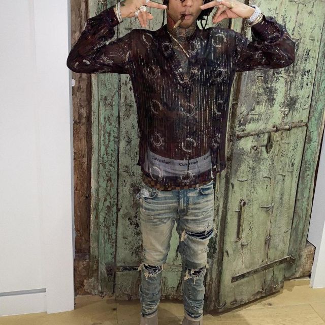 Shirt et des Jeans portés par Swae Lee sur son Instagram account @swaelee