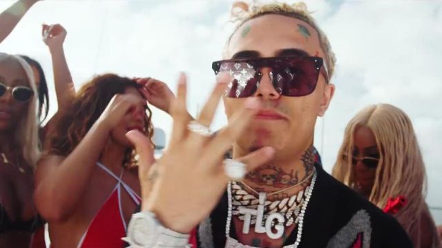 Sunglasses, Louis Vuitton worn by Lil Pump in the clip Kept Back Gucci Mane