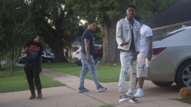 Regeneration Elemental suspension Denim outfit worn by YoungBoy Never Broke Again in Dropout music video |  Spotern