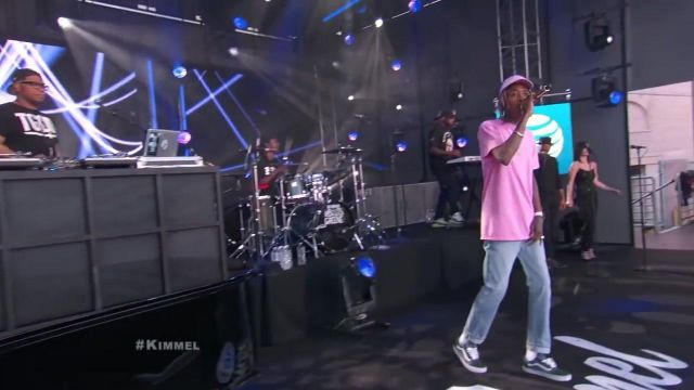 The jeans worn by Wiz Khalifa during his live set at the Wiz Khalifa live at Jimmy Kimmel Live! may 25, 2015