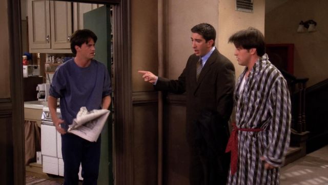 Blue and Green Robe worn by Joey Tribbiani (Matt LeBlanc) in Friends S01E11