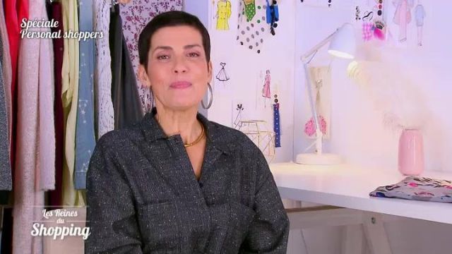 The shirt grey with two pockets on the front range by Cristina Córdula in The queens shopping
