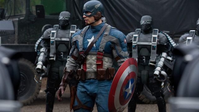 Gloves brown Steve Rogers (Chris Evans) in Captain America : The First Avenger