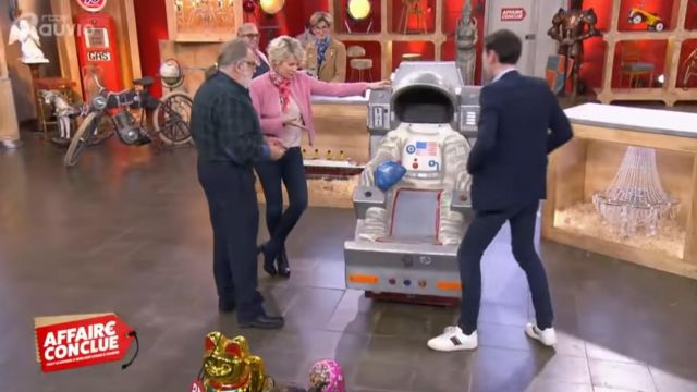 The white shoes with tape on the side worn by Harold in done Deal