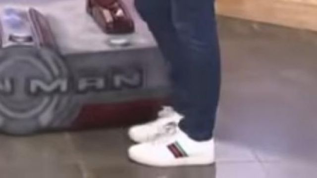 The sneakers worn by Harold in the show it's a bargain