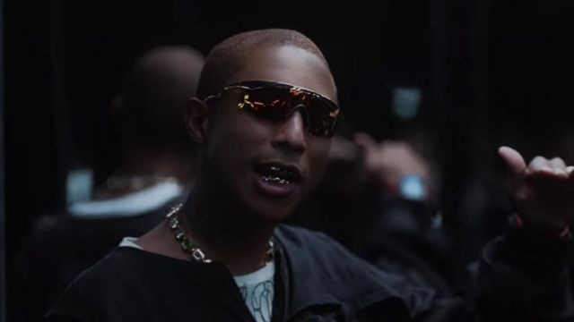 Sunglasses worn by Pharrell Williams in his Blast Off music video with  Gesaffelstein