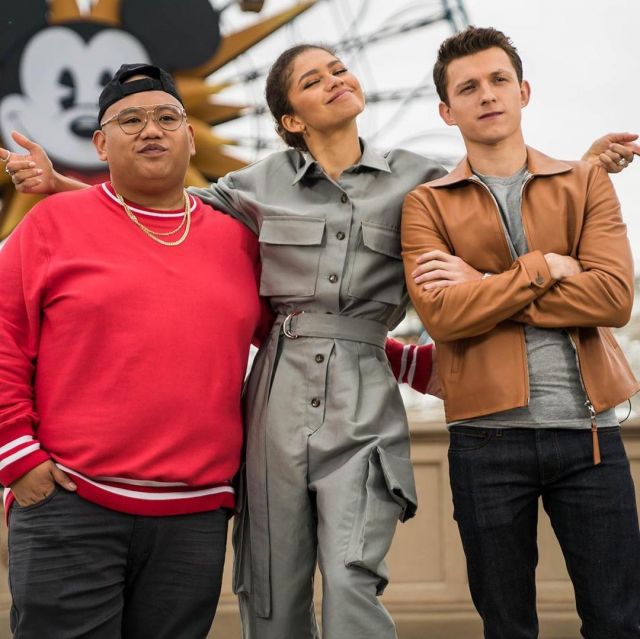 The leather jacket worn by Tom Holland on the account Instagram @Tomholland2013