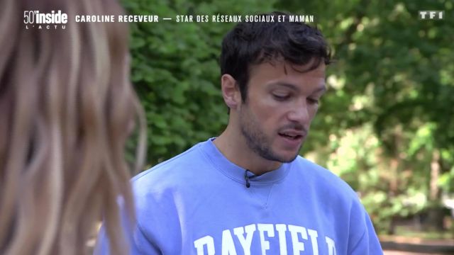 The sweat violet Bayfield worn by Hugo Philip in 50 minutes inside the 1st June 2019