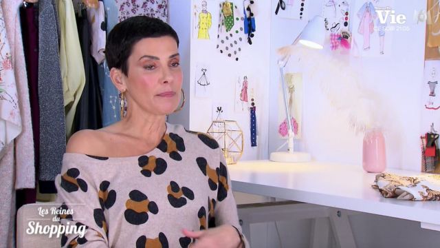 The sweater print worn by Cristina Córdula in The Queens of the shopping of the June 19, 2019