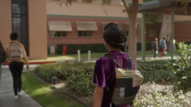 Backpack worn by Zoey Johnson (Yara Shahidi) as seen in Grown-ish (S02E14)