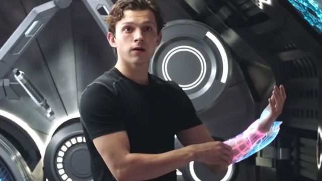 Compression shirt worn by Peter Parker (Tom Holland) as seen in Spi­der-Man: Far from Home