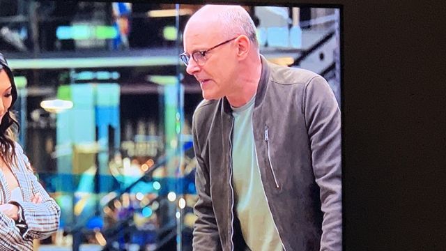 The bomber jacket in suede worn by Joe Krutel (Rob Corddry) in the series Ballers