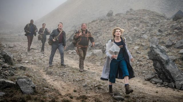 Blue pants worn by 13rd doctor (Jodie Whittaker) as seen in Doctor Who (S11E10)