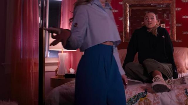 Blue Wide Leg Pants worn by Harper Kreyman (Sabrina Carpenter) in Tall Girl
