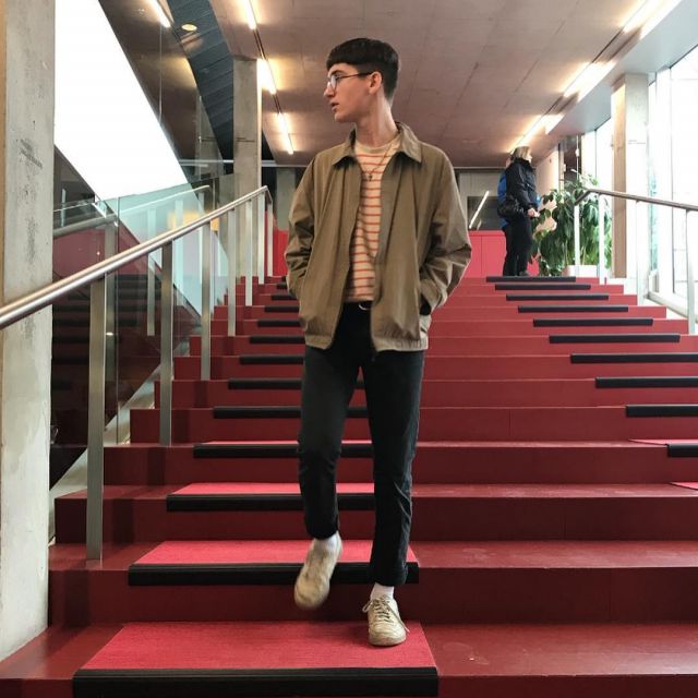 The jacket worn by Frédéric Carrier aka Fredz on his account Instagram @fredz_musicc