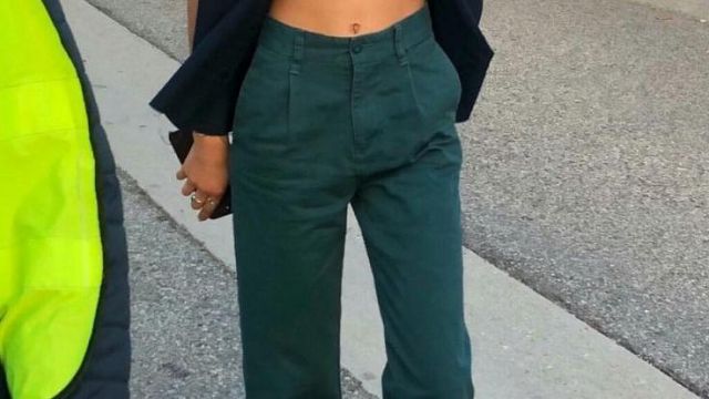 The pants dark green of Zendaya on a post-Instagram | Spotern