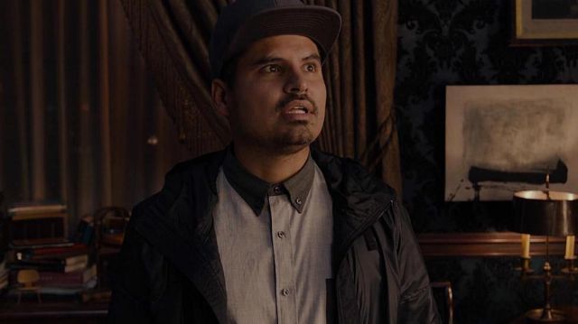 Grey Collared button shirt worn by Luis (Michael Peña) as seen in Ant-Man