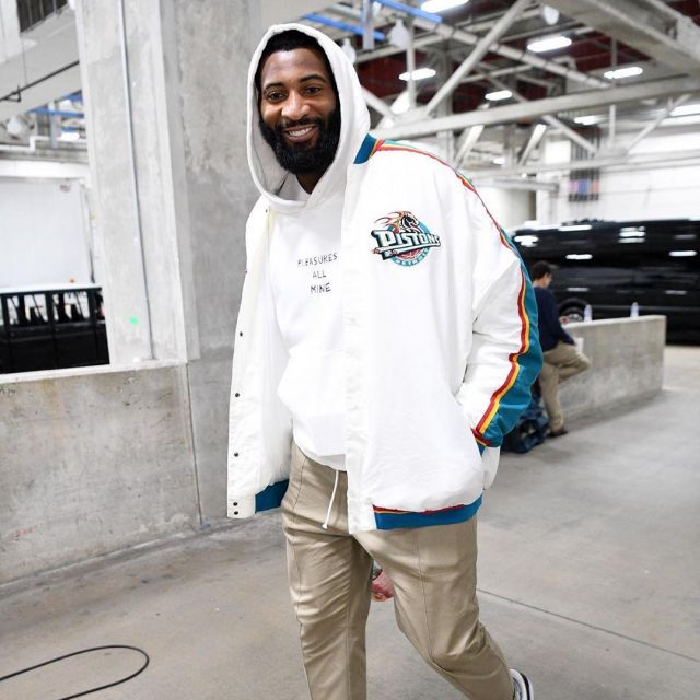 Andre Drummond Wore Custom Jordans for Media Day