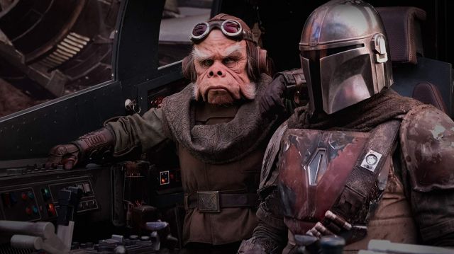 Steampunk goggle glasses worn by Kuiil (Nick Nolte) as seen in The Mandalorian (S01E02)