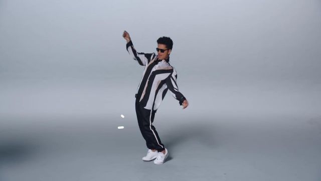 The striped shirt from Bruno Mars in his clip, That's What I Like