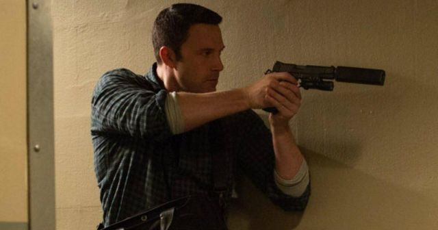 Blue and grey checkered shirt  worn by Christian Wolff (Ben Affleck) as seen in The Accountant