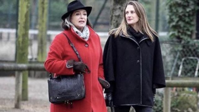Black Coat worn by Andréa Martel (Camille Cot­tin) as seen in Call My Agent! (S01E02)
