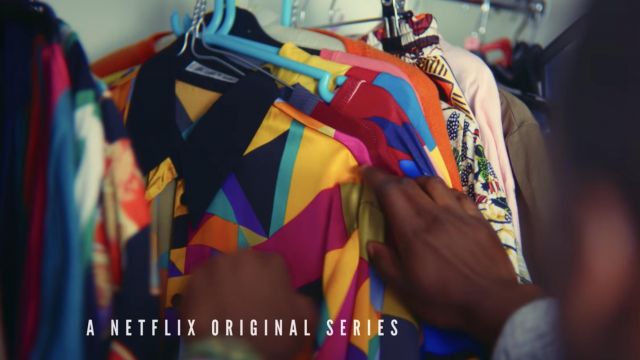Colorful shirt in the wardrobe of Eric Effoing (Ncuti Gatwa) as seen in Sex Education (Season 1 Episode 6)