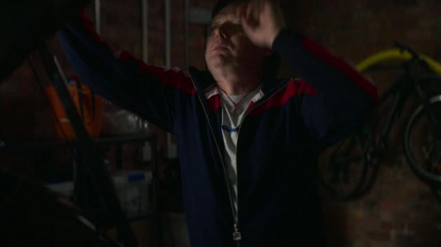 Fila Zip Track jacket worn by Doug Tripp (Shaun Dooley) as seen in The Stranger (S01E08)