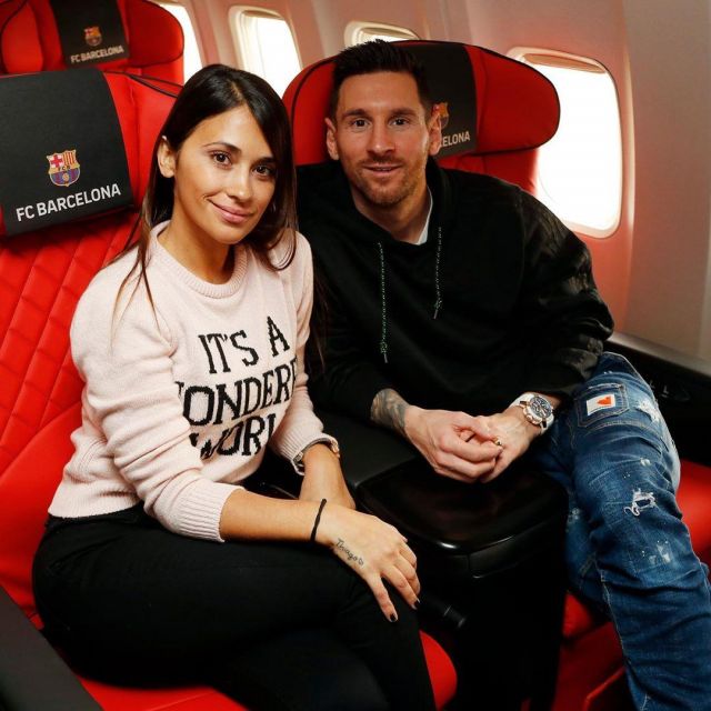 Denim pants worn by Lionel Messi on his Instagram account Spotern