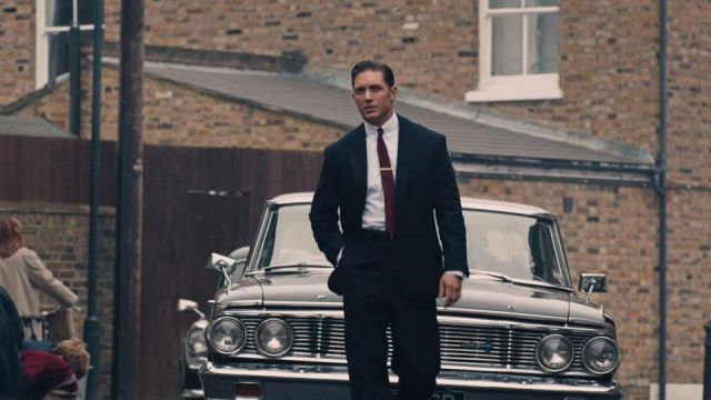 The suit and tie worn by Reginald Kray / Reggie Kray (Tom Hardy) in the movie Legend