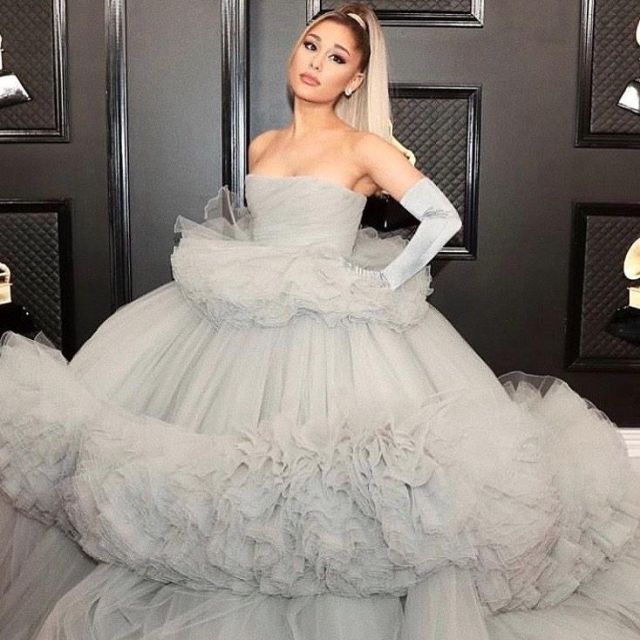 The dress worn by Ariane Grande during the ceremony of the Grammy Awards 2020