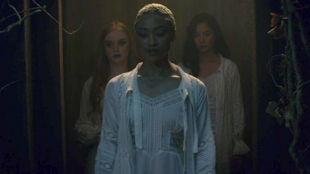 Tati Gabrielle of The Chilling Adventures of Sabrina Wore Two Different  Colors of Eyeshadow