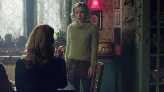 Brown Plaid Skirt worn by Sabrina Spellman (Kiernan Shipka) in Chilling Adventures of Sabrina (S01E05)