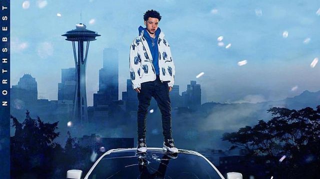 The jacket Lil Mosey on the cover of his album Northsbest