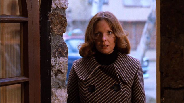 Striped coat worn by Kay (Diane Keaton) as seen in The Godfather: Part II