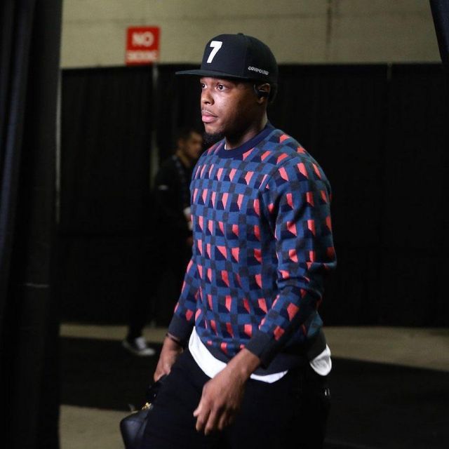 The sweater print worn by Kyle Lowry at the NBA Finals 2019