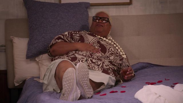 Nike white sneakers worn by Rikishi (Rikishi) as seen in The Big Show Show (S01E06)
