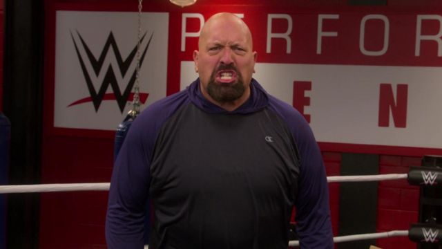 Champion black and purple hoodie worn by Big Show (Paul Wight) in The Big Show Show (S01E08)