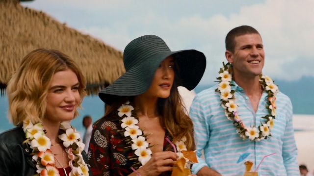 The striped shirt blue and white of Patrick Sullivan (Austin Stowell) in Nightmare Island
