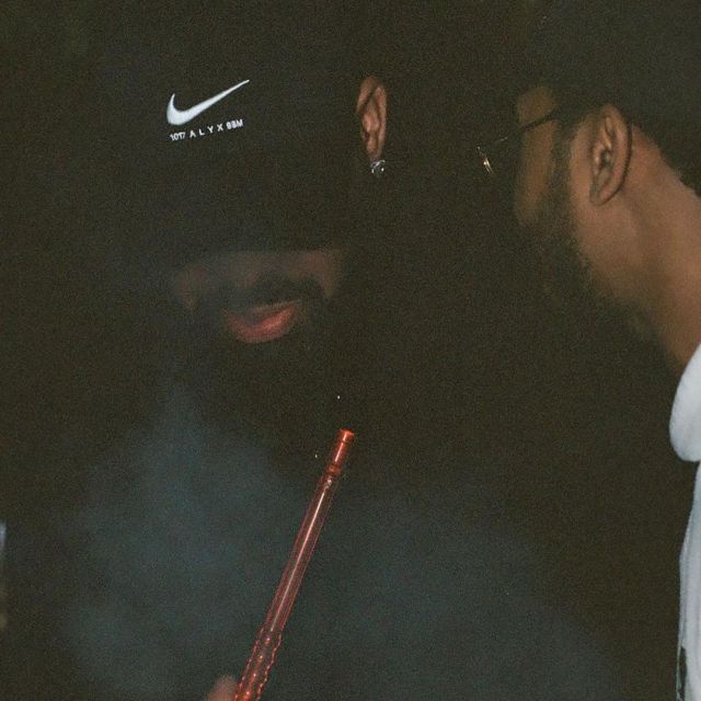 The Nike cap black worn by Drake on his account Instagram