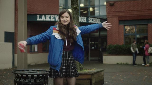 The jacket worn by Nadine (Hailee Steinfeld) in the film The Edge of Seventeen