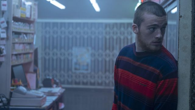 Black and red striped sweater worn by Fezco (Angus Cloud) in Euphoria TV Series
