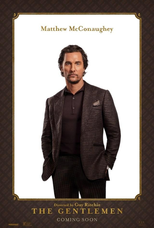 Le pull / polo laine porté par Michael Pearson (Matthew McConaughey) sur une photo promotionnelle de The Gentlemen