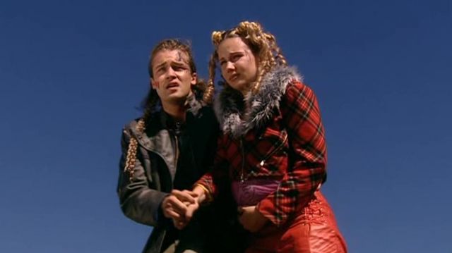 Red Plaid Jacket  worn by Amber (Beth Allen) as seen in The Tribe Season 3