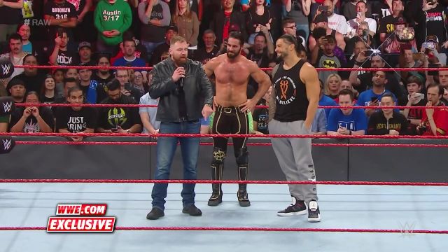 The jogging bottoms worn by Seth Rollins in the video The Shield say goodbye to Dean Ambrose after Raw goes off the air: Raw Exclusive, April 8, 2019
