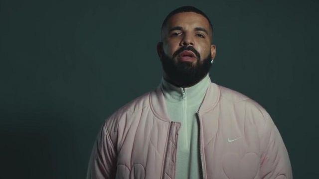Pink bomber Drake in Drake - Laugh Now 