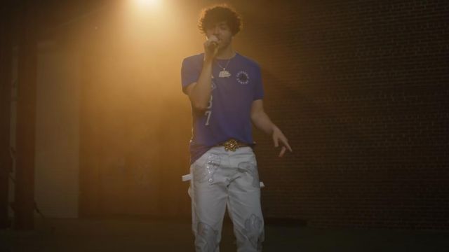 Pants of Jack Harlow in Polo G, Jack Harlow and Lil Keed's 2020 XXL Freshman Cypher